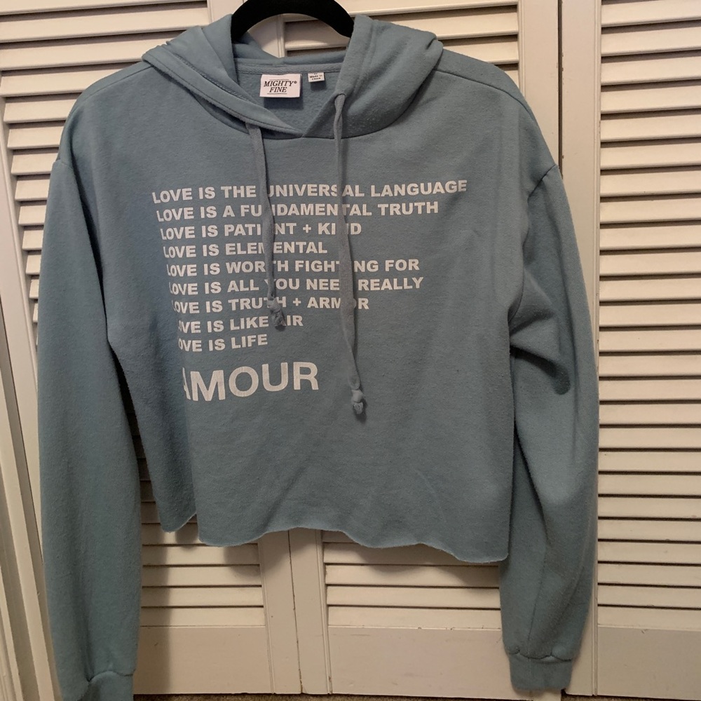 Cropped hoodie